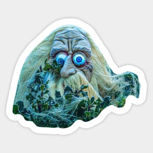 The Green Man in the frost Sticker